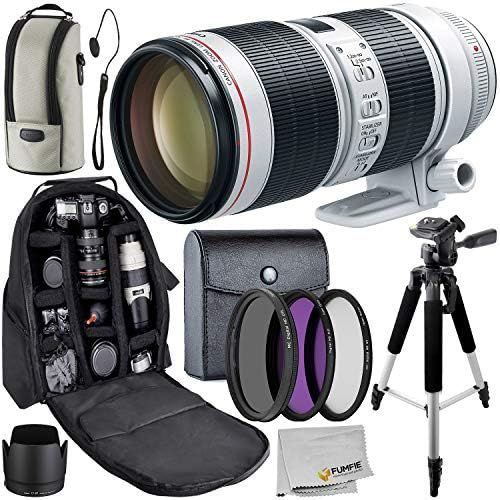  [아마존베스트]Fumfie Canon EF 70-200mm f/2.8L is III USM Lens with Starter Accessory Bundle - Includes: 3 Piece Filter Kit & More