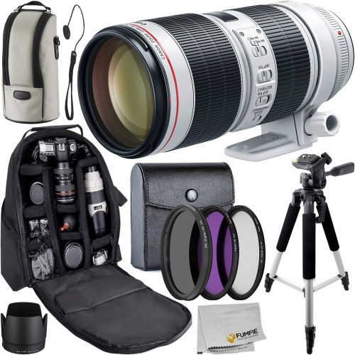  [아마존베스트]Fumfie Canon EF 70-200mm f/2.8L is III USM Lens with Starter Accessory Bundle - Includes: 3 Piece Filter Kit & More