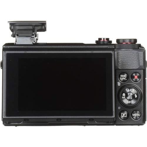  [아마존베스트]Fumfie Canon PowerShot G7 X Mark II Digital Camera (Black) with Essential Accessory Bundle - Includes: SanDisk Ultra 64GB SDXC Memory Card, 1x Replacement Battery, 57 Tripod, Carrying Cas
