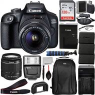 Fumfie Canon International EOS 4000D DSLR Camera with EF-S 18-55mm f/3.5-5.6 III Lens & Deluxe Accessory Bundle - Includes: SanDisk Ultra 128GB Memory Card, 2x Seller Replacement LPE10 Ba