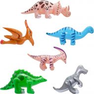 Fun Central 6 Pack - Jumbo Inflatable Dinosaur Pool Party Supplies for Kids