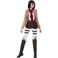 할로윈 용품Fun Costumes Attack on Titan Mikasa Costume Womens Cosplay Mikasa Outfit
