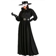 Fun Costumes Plague Doctor Costume Women Doctor Plague Mask, Dress, and Cape for Adults