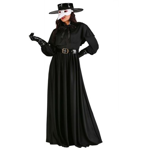  할로윈 용품Fun Costumes Plague Doctor Costume Women Doctor Plague Mask, Dress, and Cape for Adults