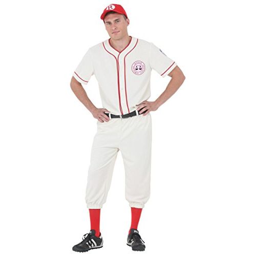  할로윈 용품Fun Costumes Mens A League of Their Own Coach Jimmy Dugan Baseball Uniform Costume for Adults