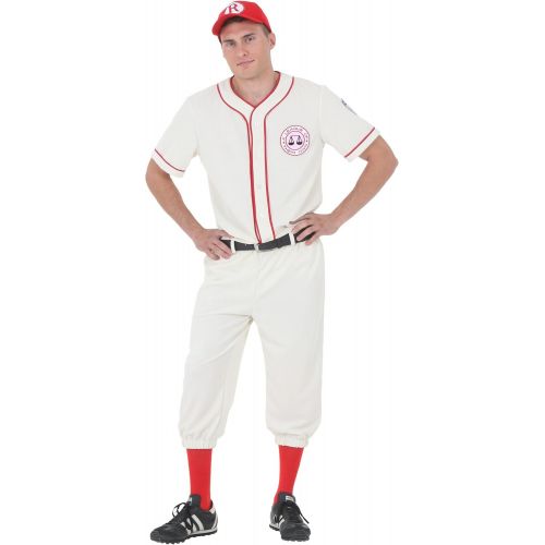  할로윈 용품Fun Costumes Mens A League of Their Own Coach Jimmy Dugan Baseball Uniform Costume for Adults