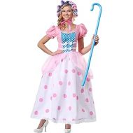 할로윈 용품Fun Costumes Little Bo Peep Costume for Women, with Pink and Blue Bonnet, Polka Dot Dress