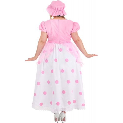  할로윈 용품Fun Costumes Little Bo Peep Costume for Women, with Pink and Blue Bonnet, Polka Dot Dress