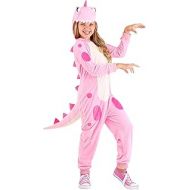 Fun Costumes Pink Dinosaur Onesie for Girls
