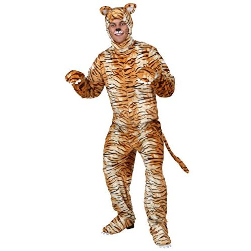  할로윈 용품Fun Costumes Adult Tiger Costume Tiger Onesie Halloween Outfit