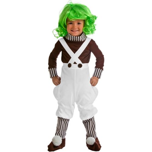  할로윈 용품Fun Costumes Toddler Oompa Loompa Costume Charlie and The Chocolate Factory Costume for Kids