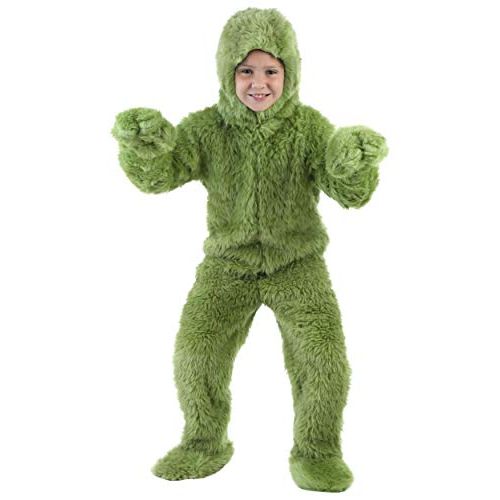  할로윈 용품Fun Costumes Child Furry Green Monster Costume Green Monster Christmas Onesie for Kids