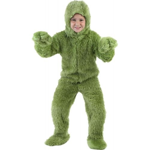  할로윈 용품Fun Costumes Child Furry Green Monster Costume Green Monster Christmas Onesie for Kids