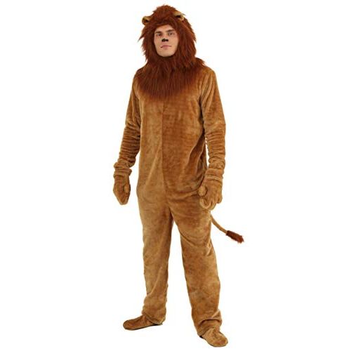  할로윈 용품Fun Costumes Adult Deluxe Lion Costume Plus Size Lion Bodysuit