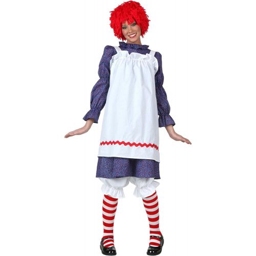  할로윈 용품Fun Costumes Womens Rag Doll Costume Set with Wig Adult Rag Doll Dress