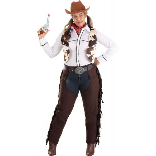  할로윈 용품Fun Costumes Womens Western Cowgirl Costume Adult Cowgirl Chaps Costume