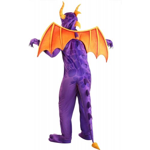  할로윈 용품Fun Costumes Spyro The Dragon Jumpsuit Costume Purple Dragon Video Game Costume for Adults