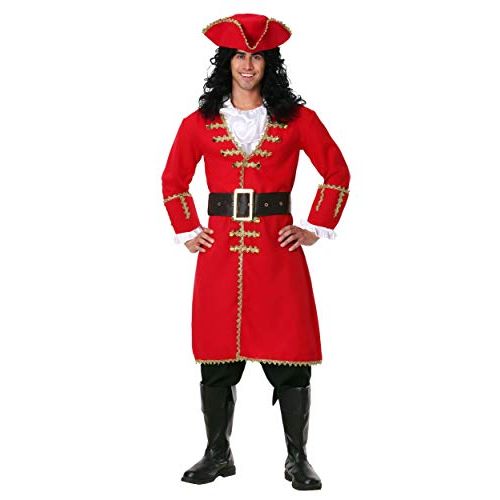  할로윈 용품Fun Costumes Plus Size Captain Blackheart Costume for Men - 4X Red