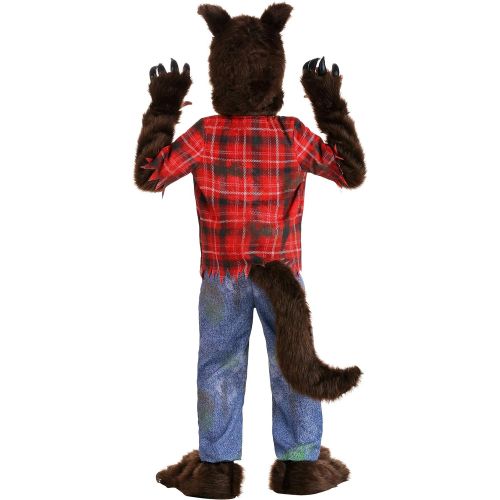  할로윈 용품Fun Costumes Brown Werewolf Costume Kids Boys Werewolf Jumpsuit Halloween Costume