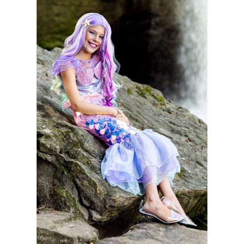  할로윈 용품Fun Costumes Kids Sparkling Mermaid Costume Girls Costume Dress with Sequin Mermaid Tail