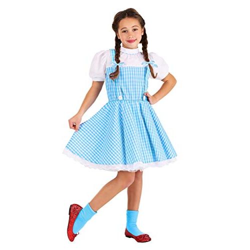  할로윈 용품Fun Costumes Girls Dorothy Costume Wizard of Oz Costumes for Kids Blue Gingham Dorothy Dress