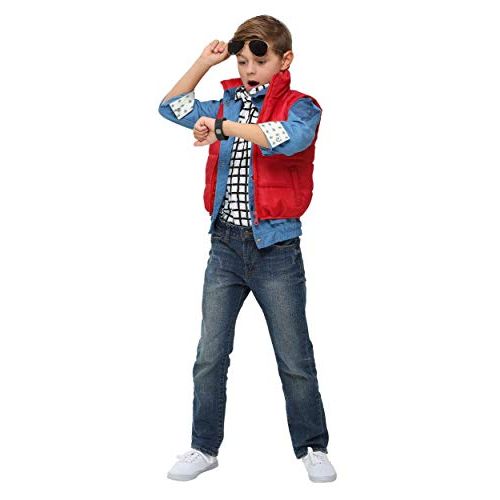  할로윈 용품Fun Costumes Marty McFly Puffer Vest Costume Back to the Future Child Marty McFly Costume