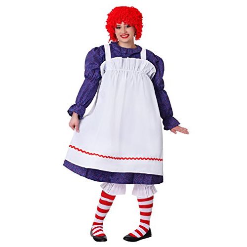  할로윈 용품Fun Costumes Raggedy Rag Doll Plus Size Costume Size 1X-3X