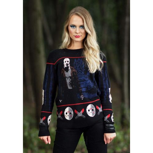  할로윈 용품Fun Costumes Friday The 13th Camp Crystal Lake Halloween Sweater