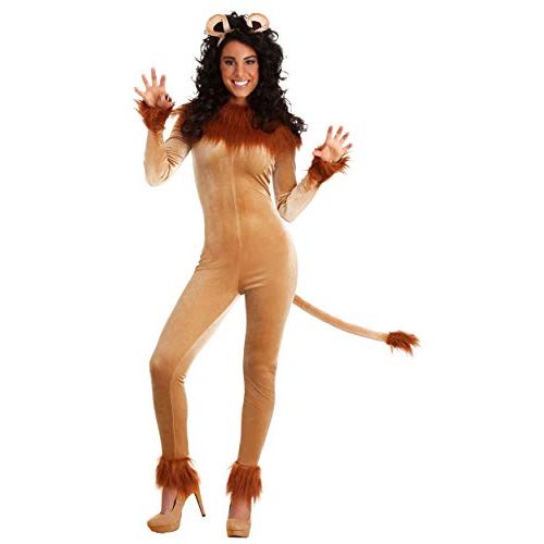  할로윈 용품Fun Costumes Womens Fierce Lion Costume Sexy Lion Bodysuit for Adults
