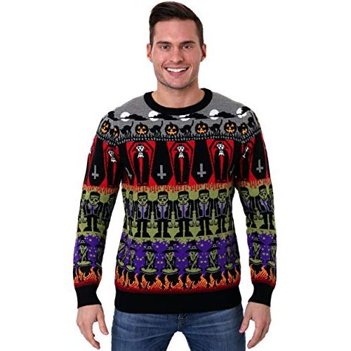  할로윈 용품Fun Costumes Adult Classic Horror Monsters Fair Isle Halloween Sweater