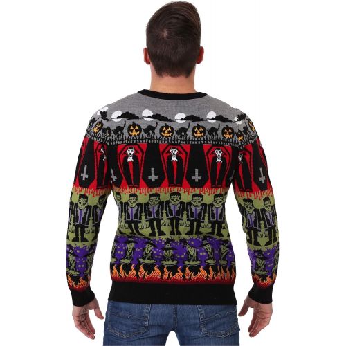  할로윈 용품Fun Costumes Adult Classic Horror Monsters Fair Isle Halloween Sweater