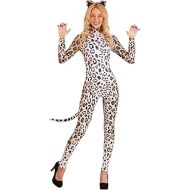 Fun Costumes Womens Leopard Catsuit Costume Sexy Leopard Cheetah Halloween Costume