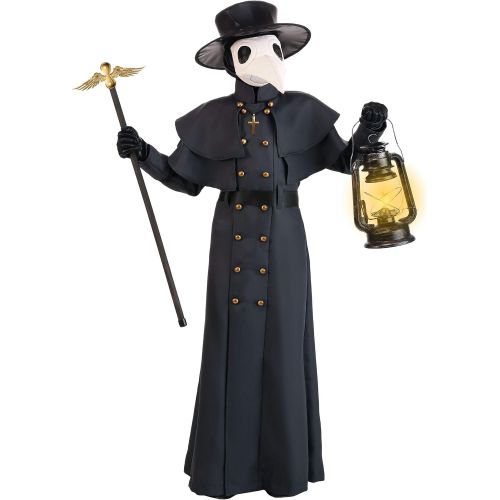  할로윈 용품Fun Costumes Kids Classic Plague Doctor Costume Child Black Plague Outfit