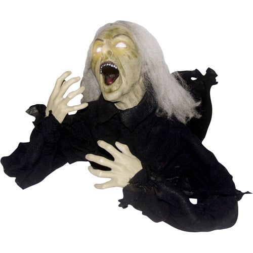  Fun Express 2.2 Groundbreaker Head Turning Witch Halloween Decoration