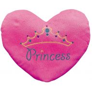 Fun Express “Princess” Heart Pillow (with the Princess Embroiding) 13 1/2 X 11. Plush.