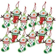 [아마존베스트]Fun Express 12 - Snowman Stocking Ornament Craft Kit - Crafts for Kids & Ornament Crafts
