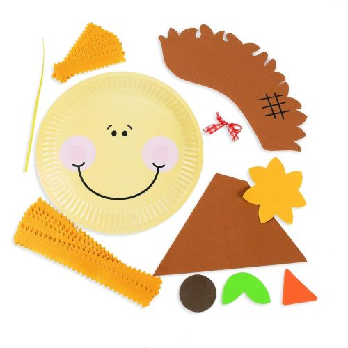  [아마존베스트]Fun Express Paper Plate Scarecrow Craft Kit - Crafts for Kids & Novelty Crafts