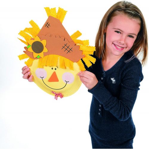  [아마존베스트]Fun Express Paper Plate Scarecrow Craft Kit - Crafts for Kids & Novelty Crafts