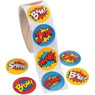 [아마존베스트]Fun Express Superhero Sticker Roll - 100 Pieces…