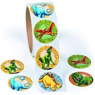 [아마존베스트]Fun Express Roll of Dinosaur Stickers (100 Pack) 1 1/2