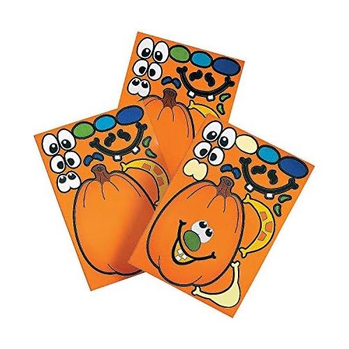  [아마존베스트]Fun Express Make A Pumpkin Stickers (1 DOZEN) - BULK