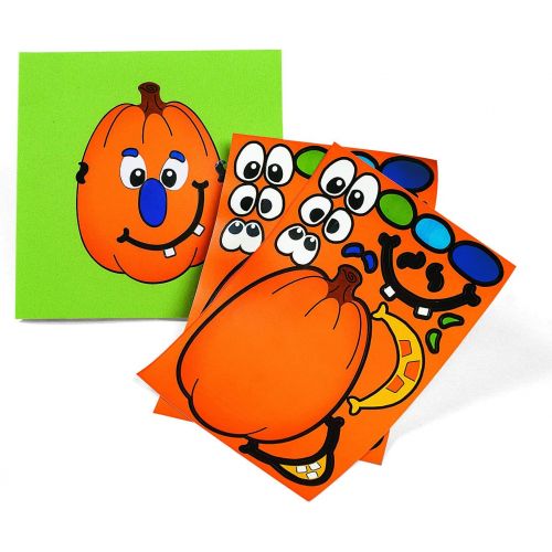  [아마존베스트]Fun Express Make A Pumpkin Stickers (1 DOZEN) - BULK