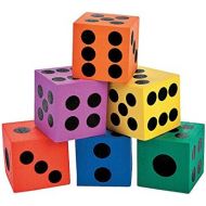 [아마존베스트]Fun Express - Foam Dice Assortment - Toys - Games - Indoor & Mini Game Sets - 12 Pieces