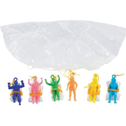  [아마존베스트]Fun Express - Mini Vinyl Paratroopers (6dz) - Toys - Character Toys - Wind Ups & Paratroopers - 72 Pieces