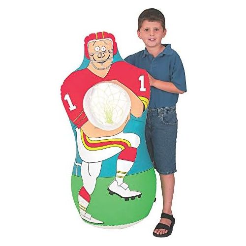  [아마존베스트]Fun Express - Inflate Football Player Catch Game - Toys - Inflates - Inflatable Games - 1 Piece