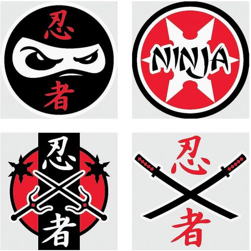  Fun Express Assorted Ninja Warrior Temporary Tattoos - 72 Piece Pack