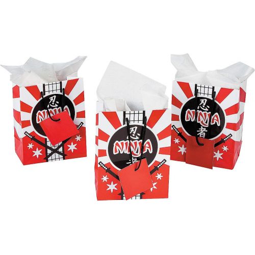  Fun Express Ninja Warrior Small Gift Bags (1 Dozen)