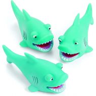 Fun Express - Vinyl Mini Shark Squirts - Toys - Active Play - Water Toys - 12 Pieces