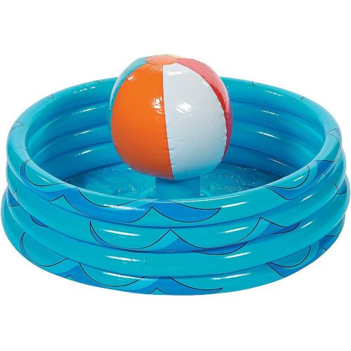  Fun Express - Inflate Beach Ball Cooler - Toys - Inflates - Inflatable Coolers - 1 Piece