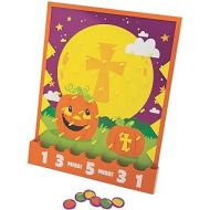 Fun Express Christian Pumpkin Disc Drop Game - Toys - 7 Pieces
